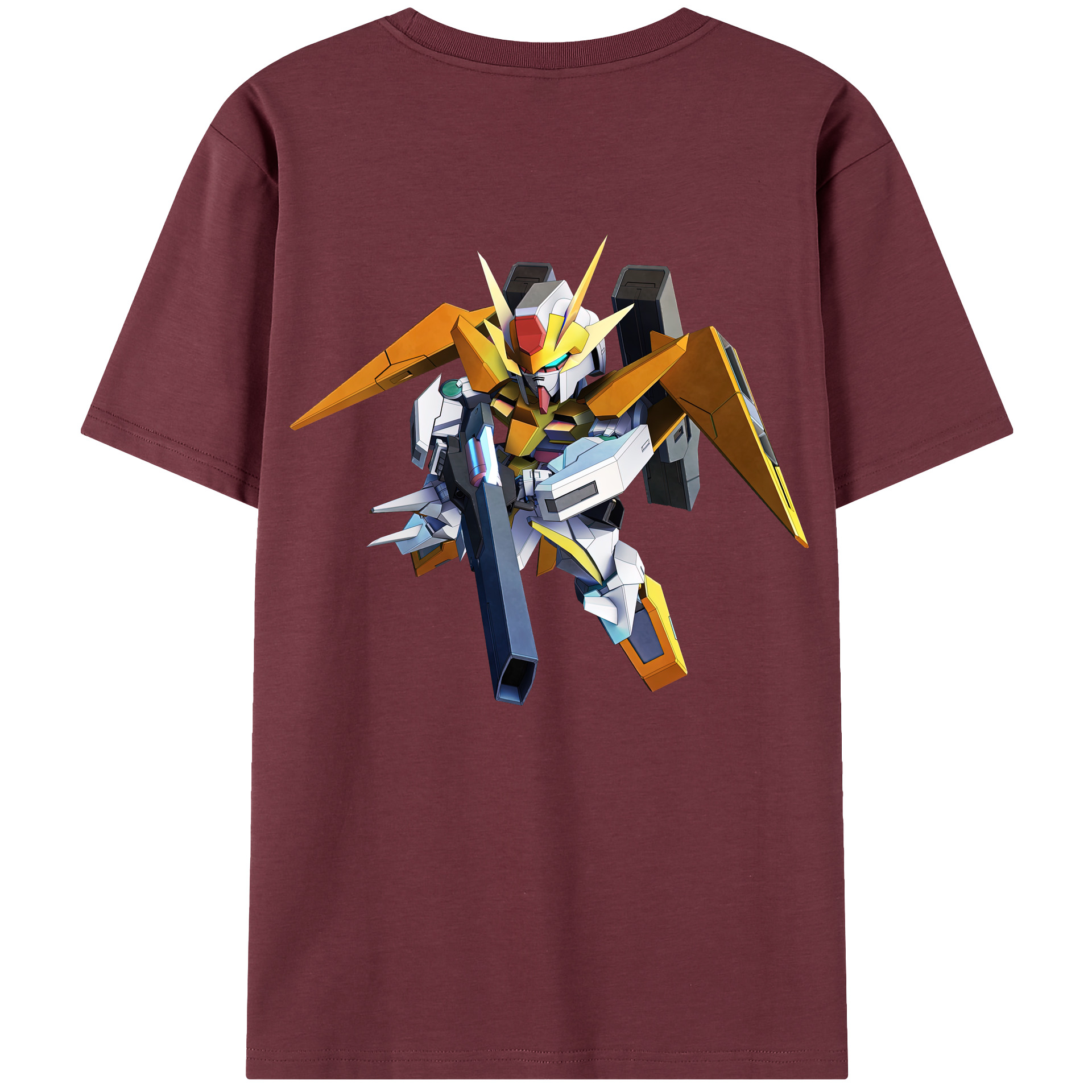 （画像用） 機動戦士ガンダム Mobile Suit Gundam 綿100％半袖Tシャツ（背面プリント）